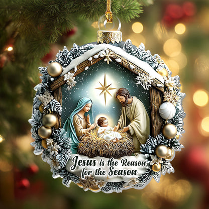 Christ Our Reason - Acrylic Ornament - Christian Faith Keepsake GOJS10300