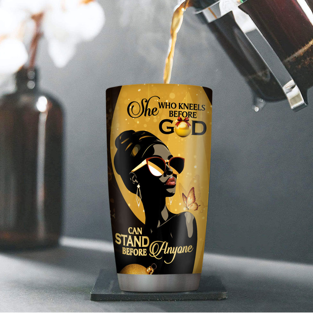 Faith Quote - Personalized Stainless Steel Tumbler