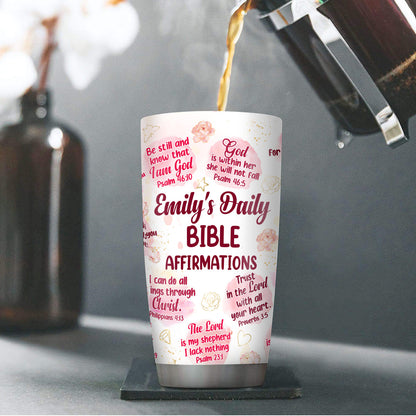 Faith-Inspired Gift for Women - Personalized Stainless Steel Tumbler