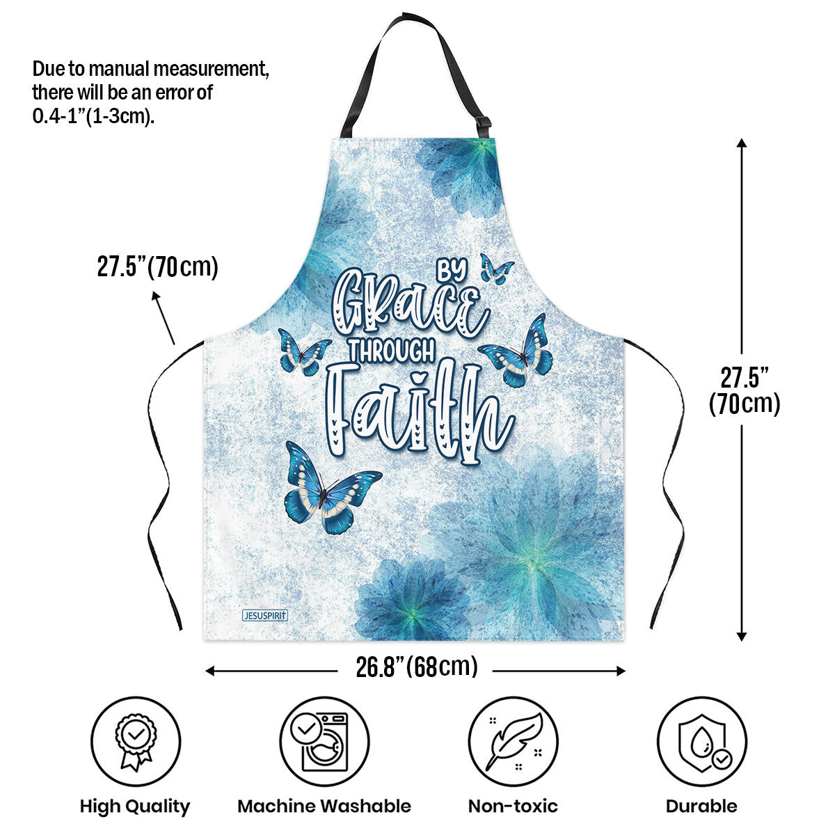 By Grace Through Faith - Christian Gift Apron