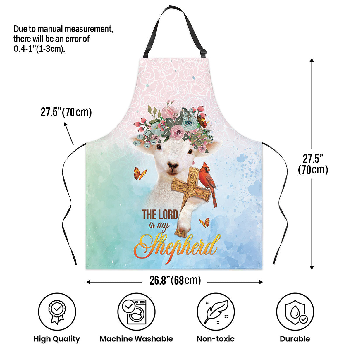Psalm 23:1 Gift for Women - Inspirational Apron