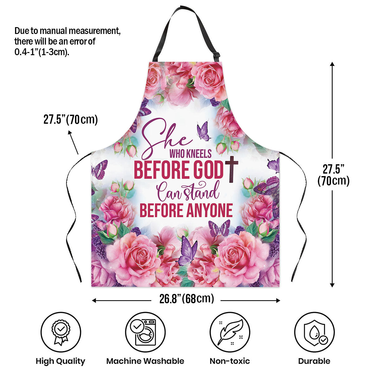 She Who Kneels Before God - Inspirational Apron