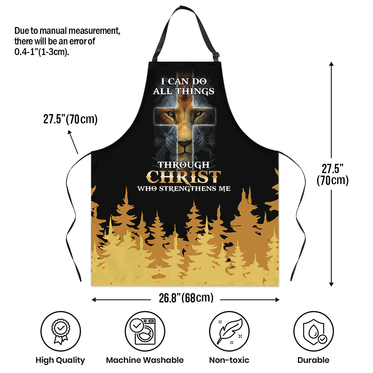 I Can Do All Things - Personalized Apron for Women