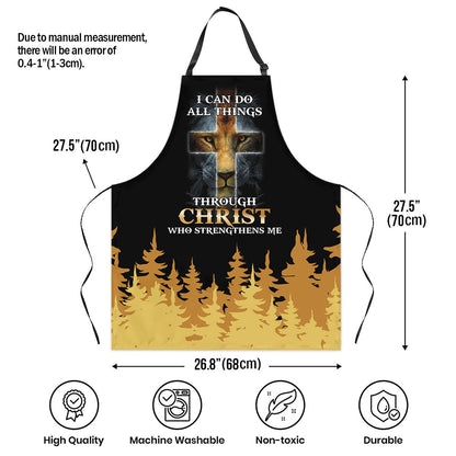 I Can Do All Things - Personalized Apron for Women