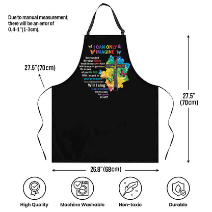 Faith-Inspired Jesuspirit Apron - Adjustable Neck Strap Kitchen Cover
