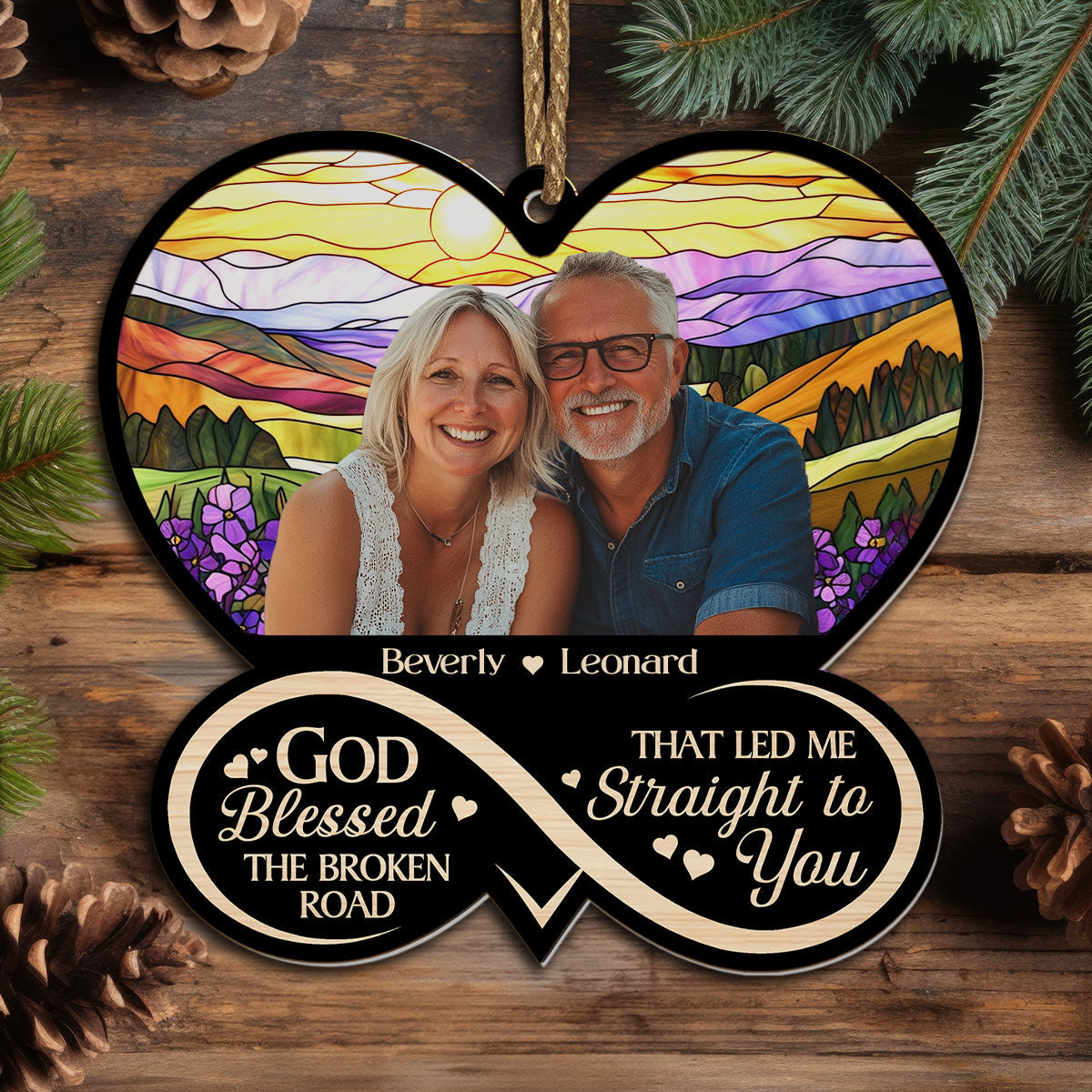 To My Loving Wife - Personalized Suncatcher Ornament - Gift for Wife GOJS10246