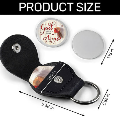 God Has You In His Arms - Personalized Pocket Hug Keepsake