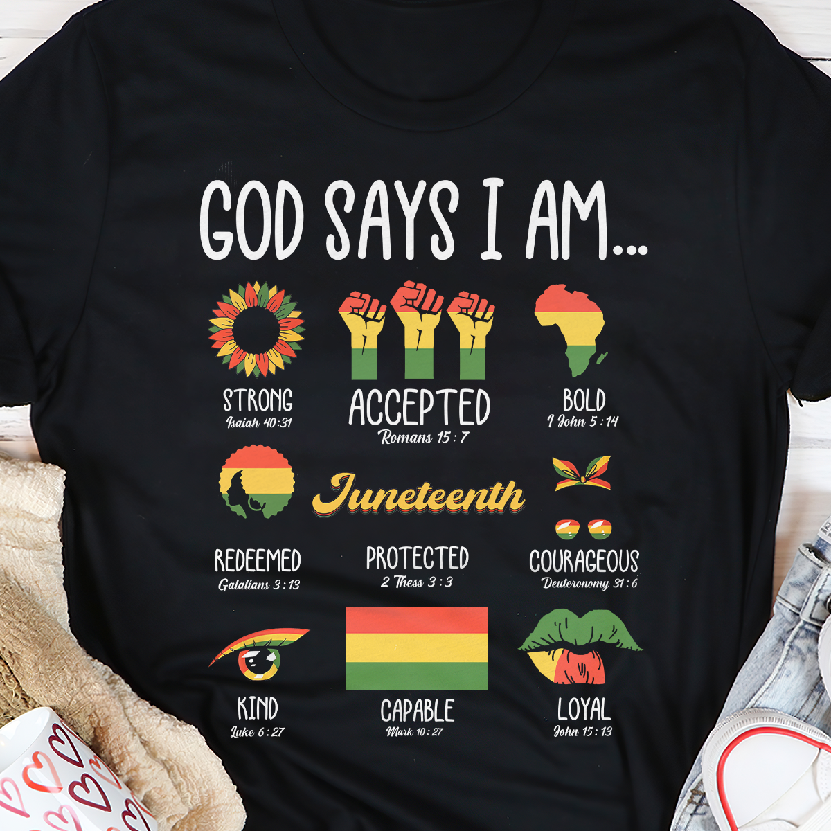 God Says I Am - 2D Unisex T-shirt GMJSTS200077