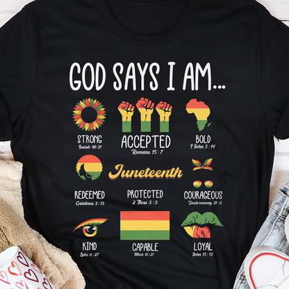 God Says I Am - 2D Unisex T-shirt GMJSTS200077