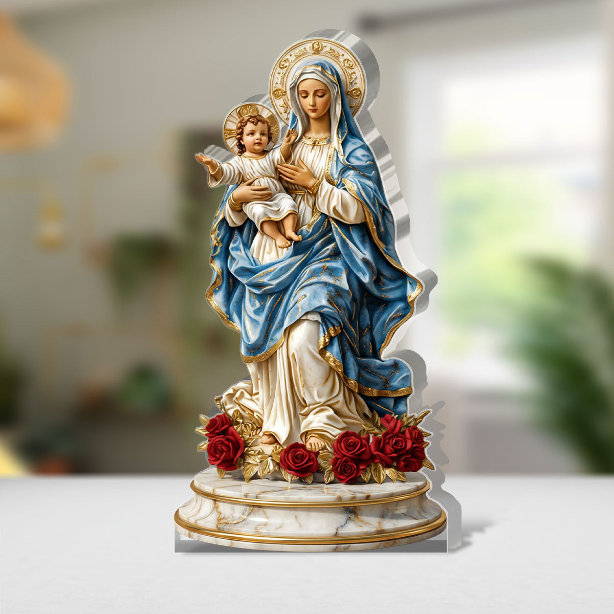 Radiance Of Mercy - Custom Shaped Acrylic Plaque - Gift For Mom GAPJS10124