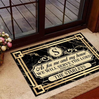 Bible Verse - Personalized Doormat for Christian Home GDMJS10036