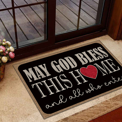 God Bless This Home - Doormat Faith Christian Home Decor GDMJS10085