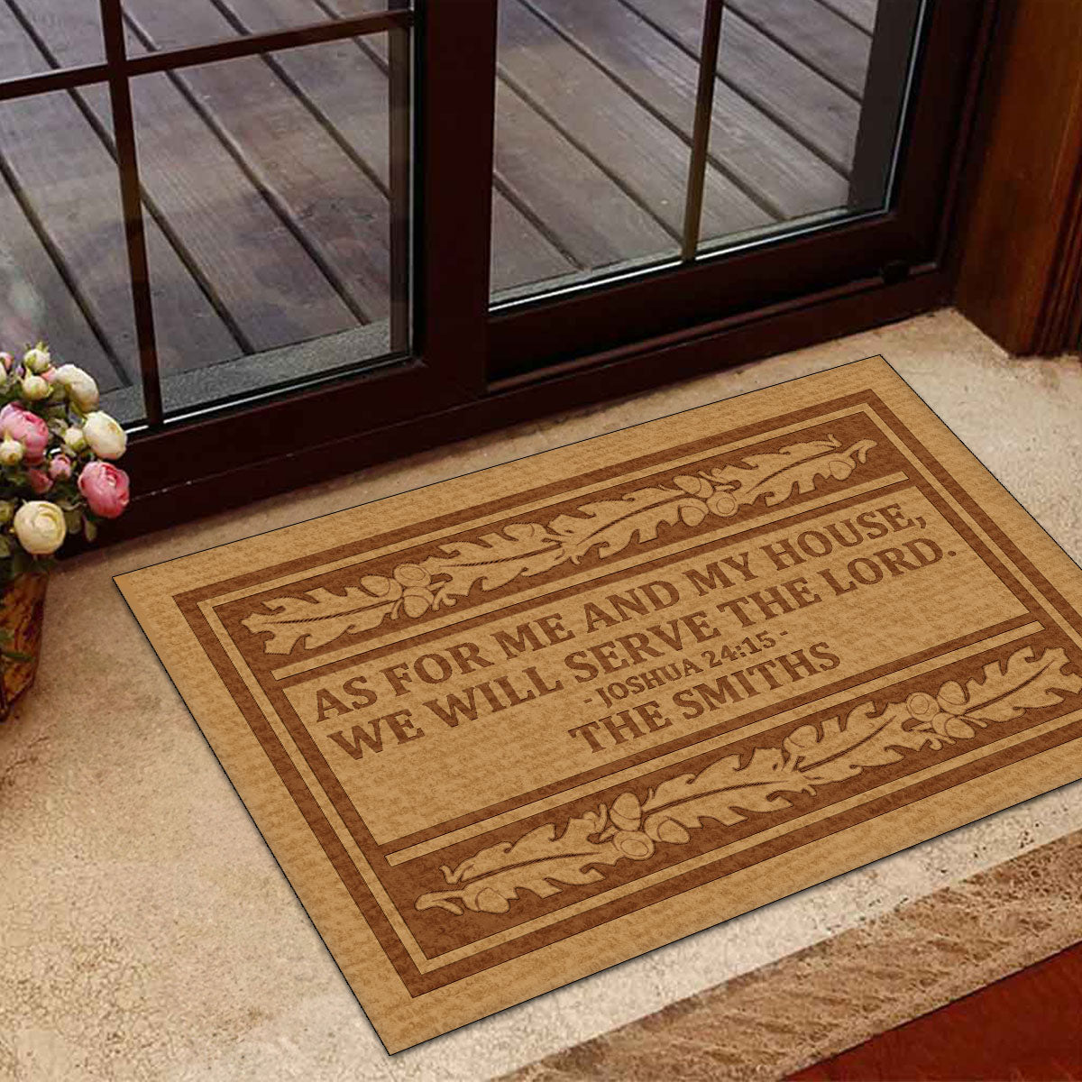 Serve The Lord - Personalized Doormat - Christian Faith Home Decor GDMJS10109
