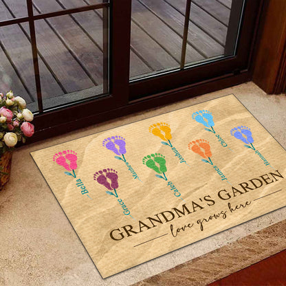 Grandma's Garden - Personalized Doormat GDMJS10100