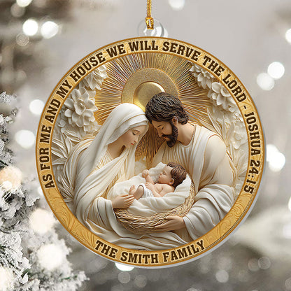 Faith Christmas Decor - Personalized Acrylic Ornament GOJS10053