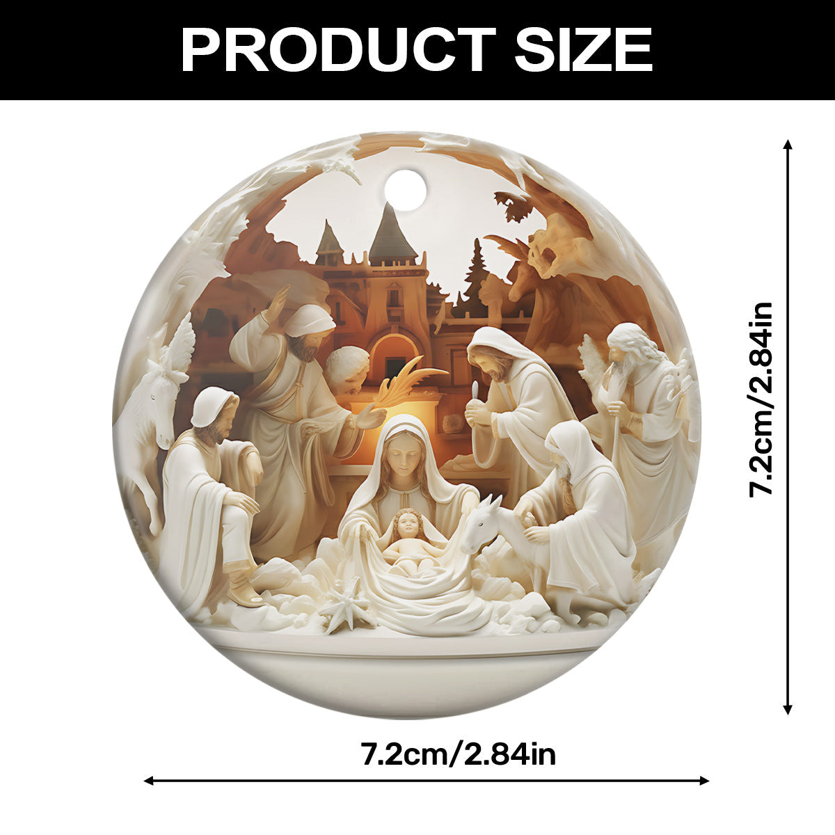 Faith at Home - Nativity Christmas Ornament GOJS10355