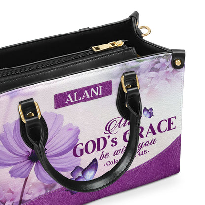 Faith Quote - Personalized Leather Handbag GMJSLB200104