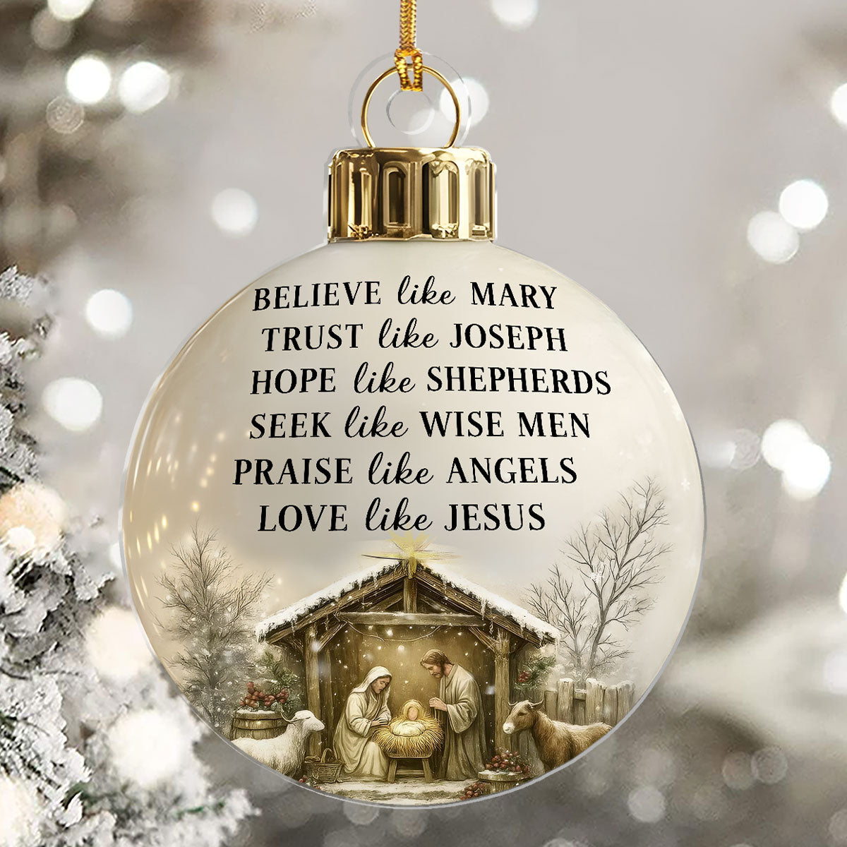 Nativity Christmas - Acrylic Ornament GOJS10031