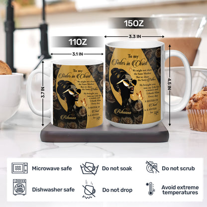 Faith-Inspired Gift for Sister - Personalized Ceramic Coffee Mug