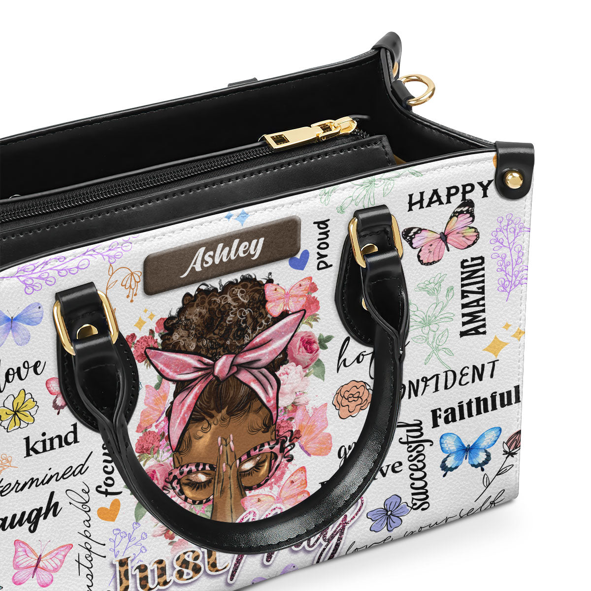 Faith-Inspired - Personalized Leather Handbag GMJSLB200013