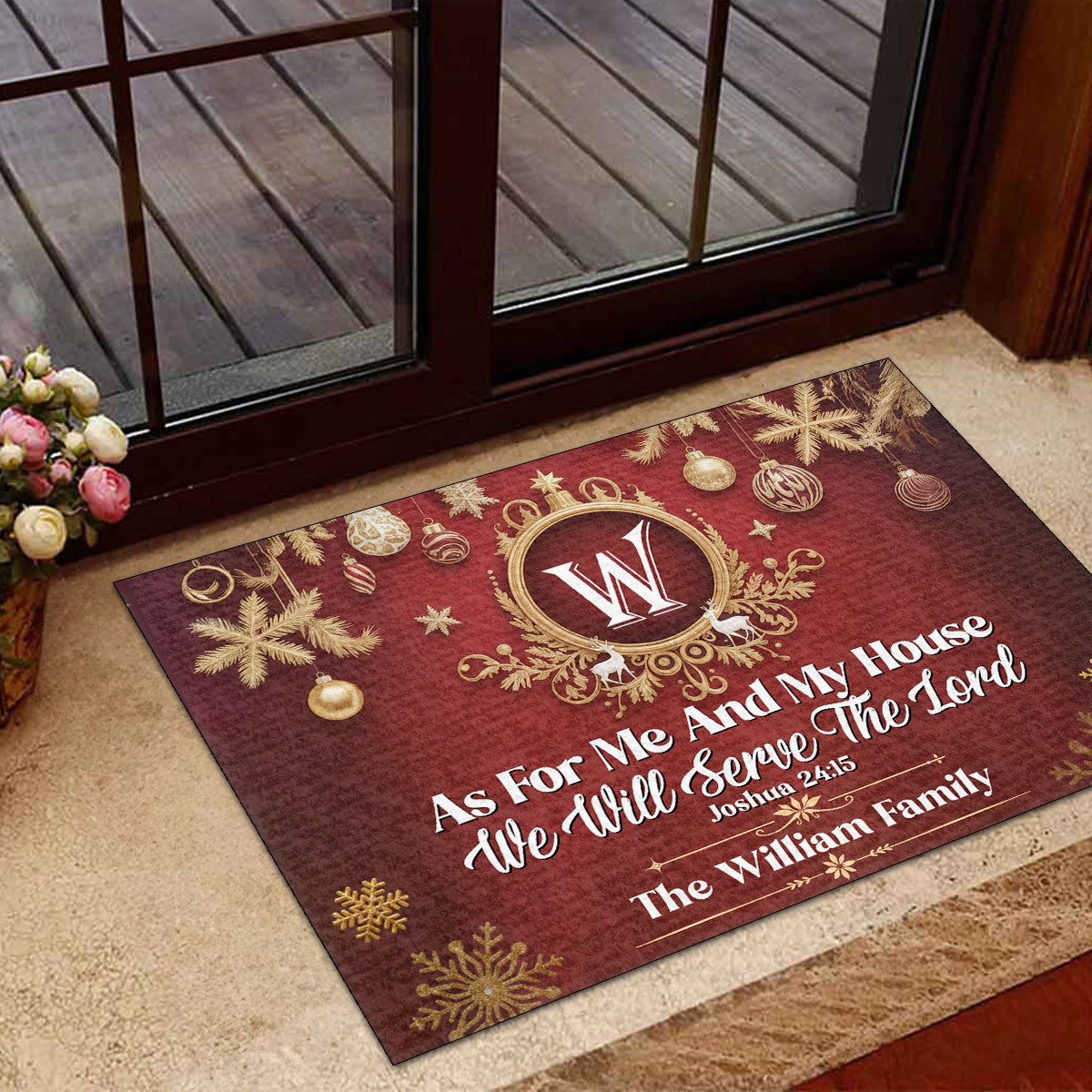 Bible Verse - Personalized Doormat for Faith Home