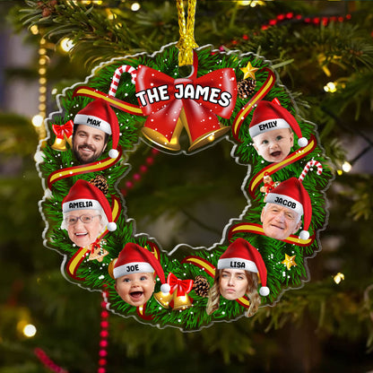 Christmas Wreath - Personalized Acrylic Ornament GOJS10265