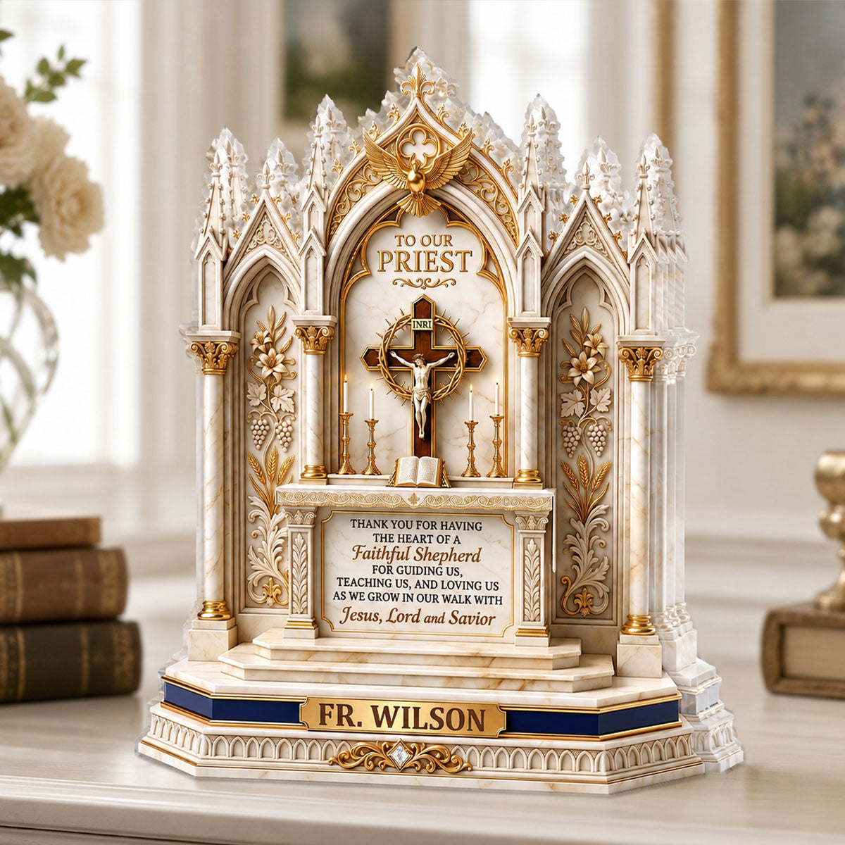 Faithful Shepherd - Personalized Acrylic Plaque for Priest GAPJS10007