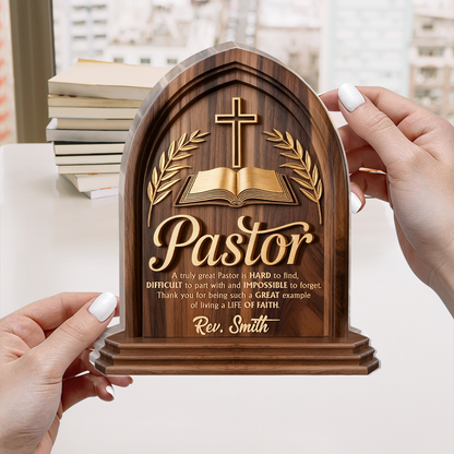 Love of God - Personalized Acrylic Plaque Gift for Pastor GAPJS10095