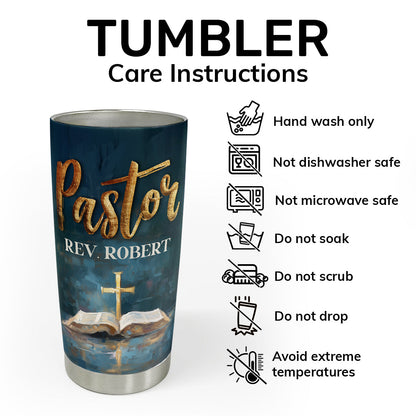 Inspirational Pastor Gift - Personalized Stainless Steel Tumbler