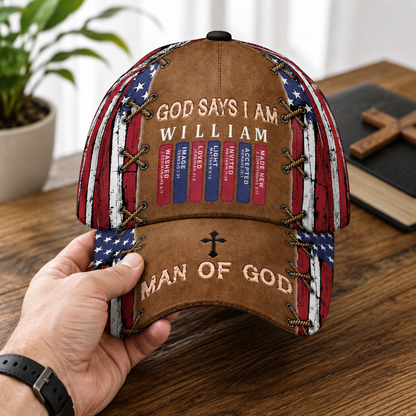 God Says I Am - Personalized Classic Cap