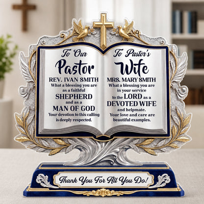 A Pastor After God’s Heart - Personalized Acrylic Plaque GAPJS10028