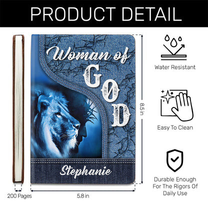 Man Of God - Personalized Leather Cover Notebook GMJSNB200073