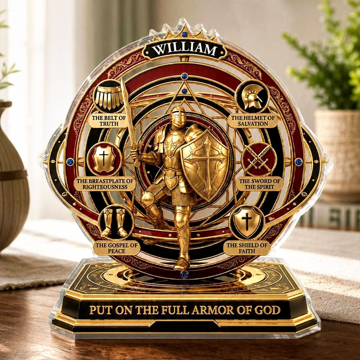 Put On The Full Armor Of God - Acrylic Plaque GAPJS10013