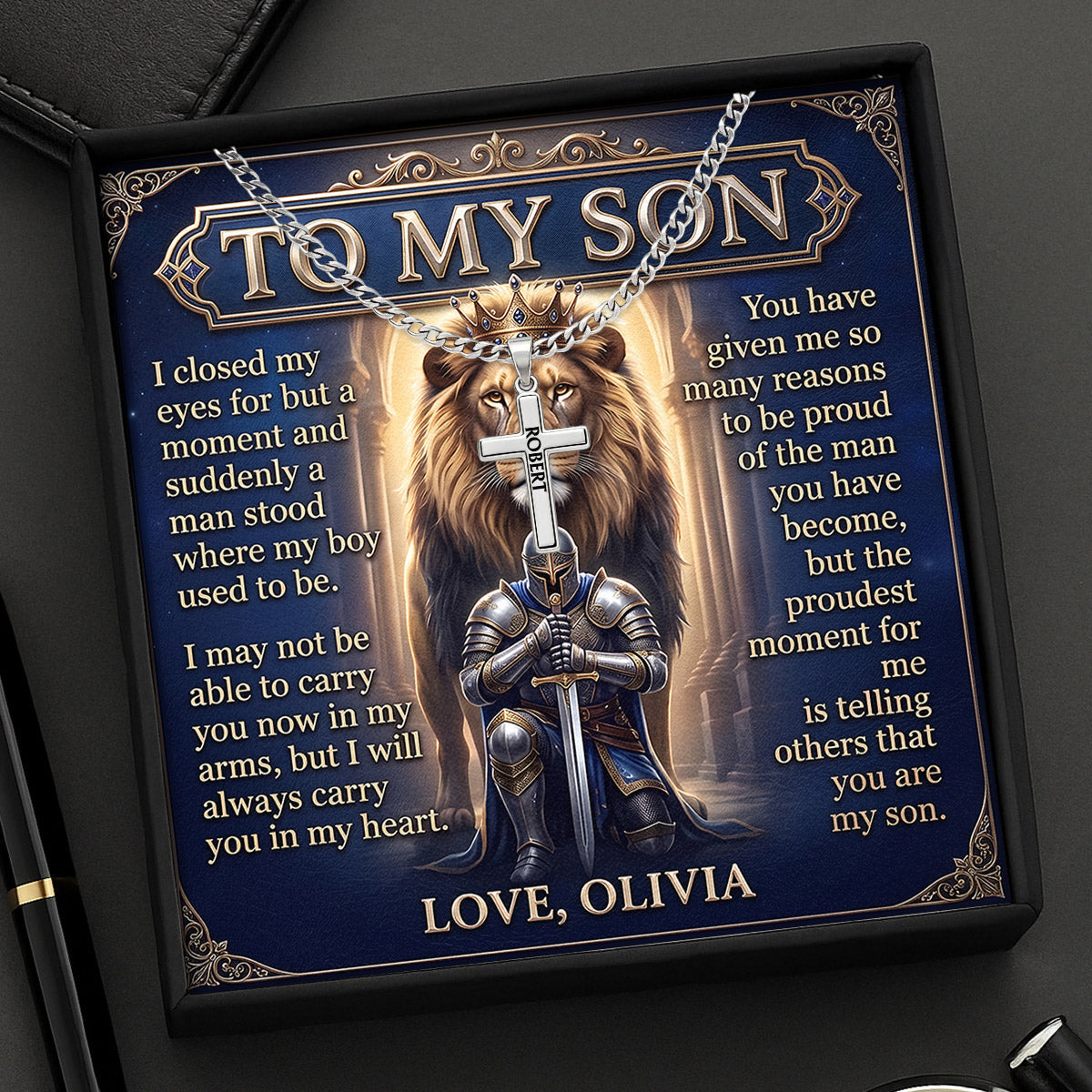I Will Always Carry You In My Heart - Christian Jewelry for Him GMJSCLC200012