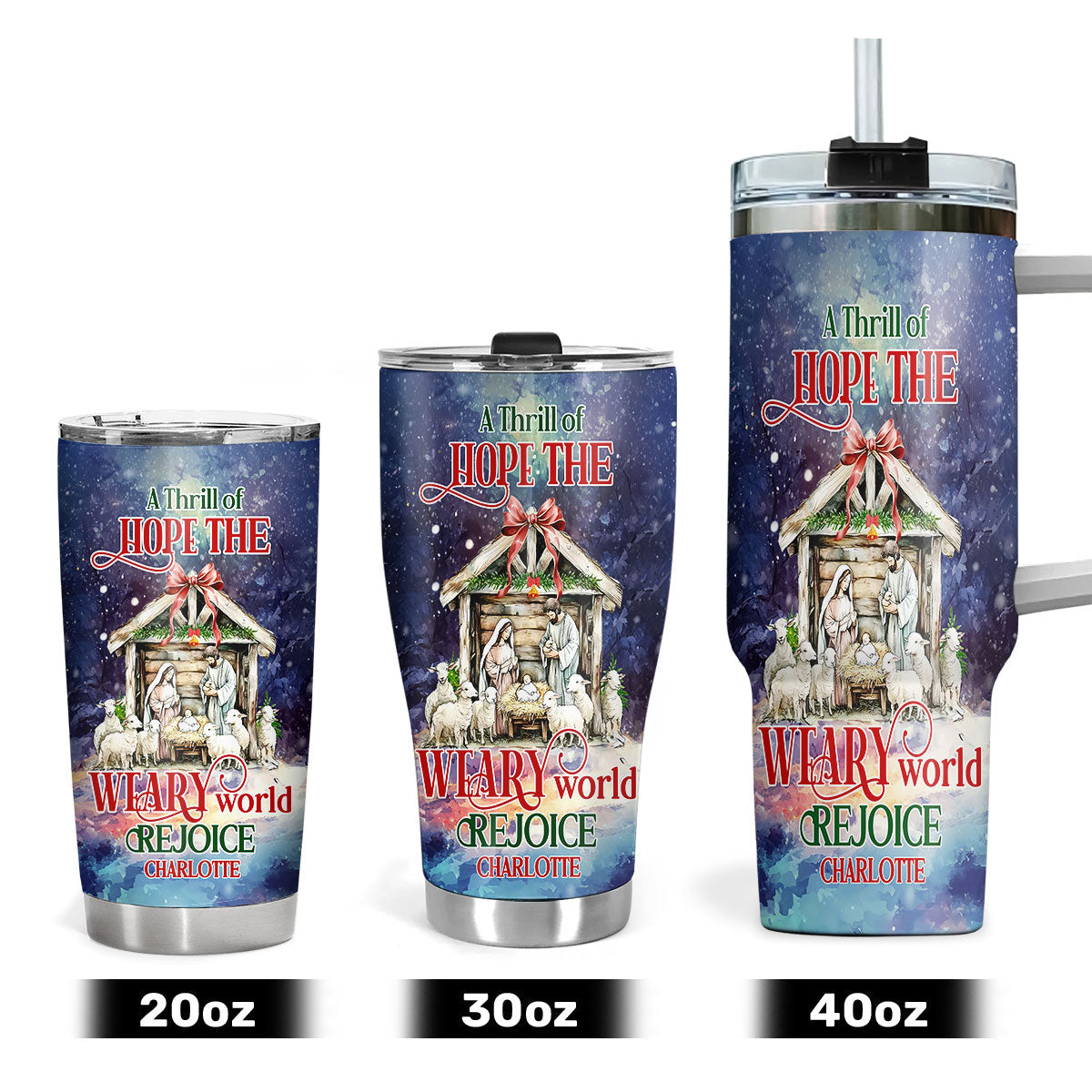 Hope - Personalized Stainless Steel Tumbler