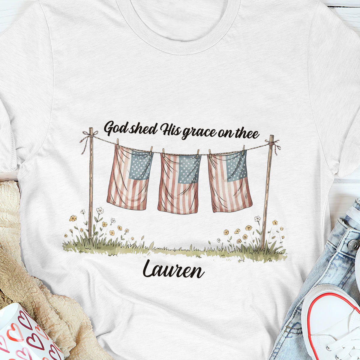 God Shed His Grace On Thee - Personalized 2D Unisex T-shirt GMJSTS200056