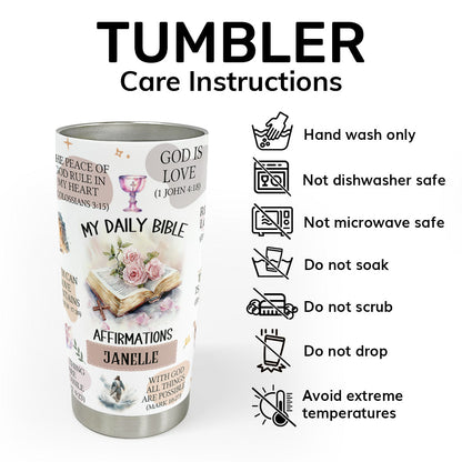 Faith-Inspired Mom Gift - Personalized Stainless Steel Tumbler