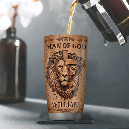 Man Of God - Personalized Stainless Steel Tumbler