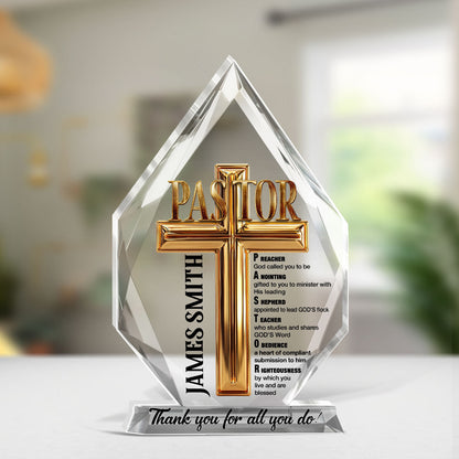 To My Pastor - Personalized Acrylic Keepsake Plaque GAPJS10220