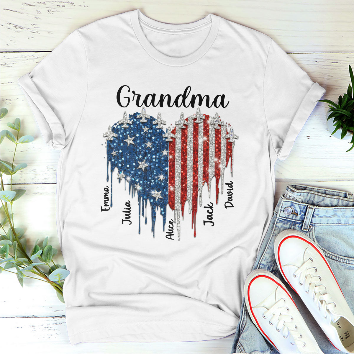 Independence Heart - Personalized Unisex T-Shirt GMJSTS200036