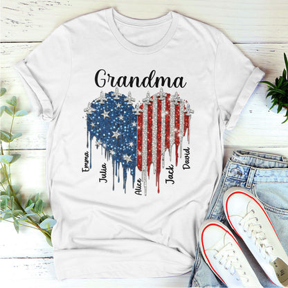 Independence Heart - Personalized Unisex T-Shirt GMJSTS200036