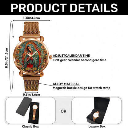Our Lady Of Guadalupe - Personalized Women's Wrist Watch TC100020