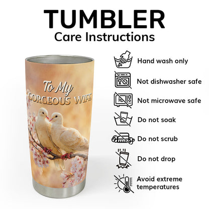 God Blessed The Broken Road - Personalized Stainless Steel Tumbler