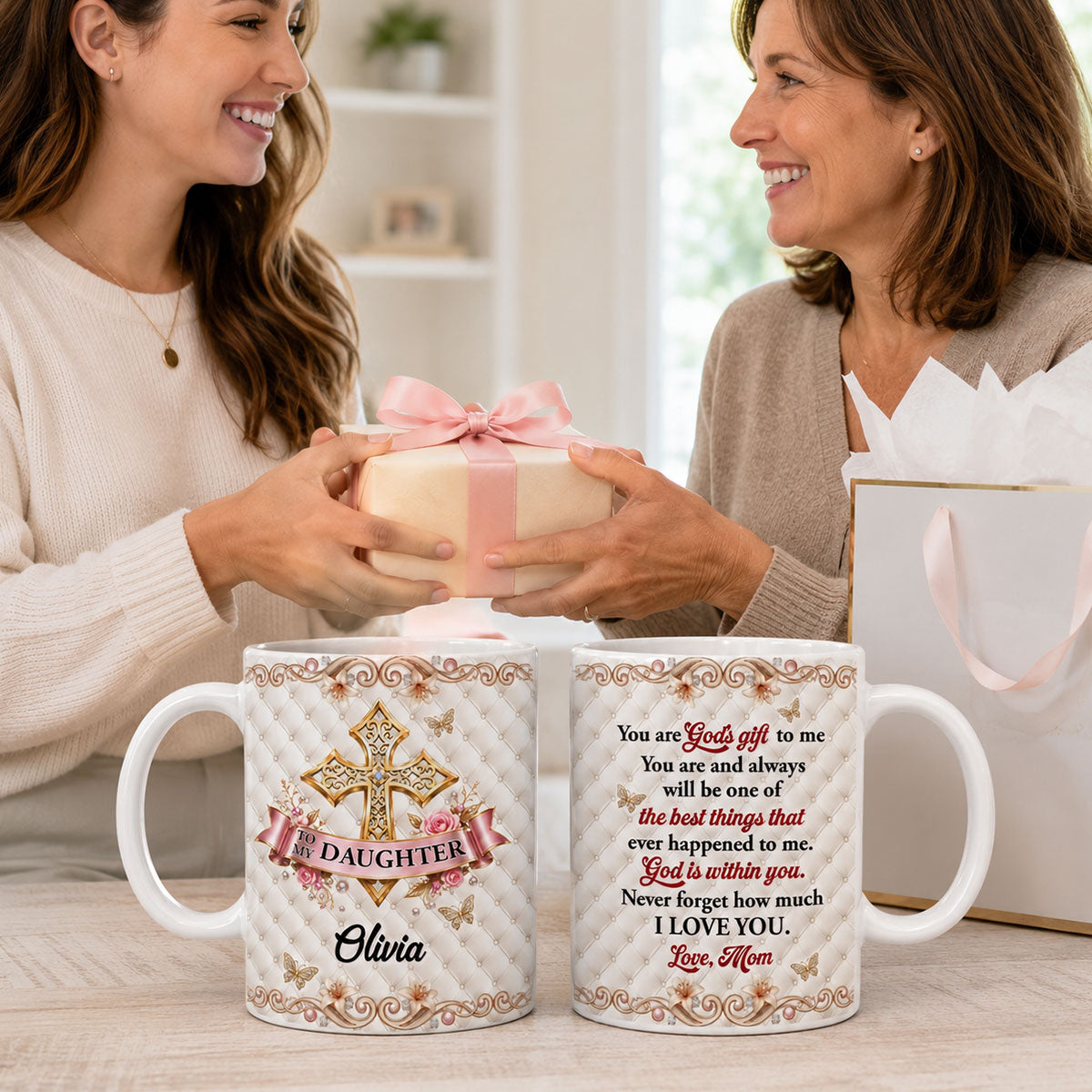 You Are God's Gift To Me - Personalized Coffee Mug