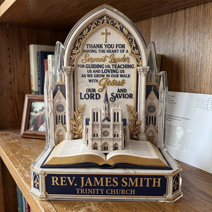 Heart of a Servant Leader - Personalized Acrylic Plaque GAPJS10005