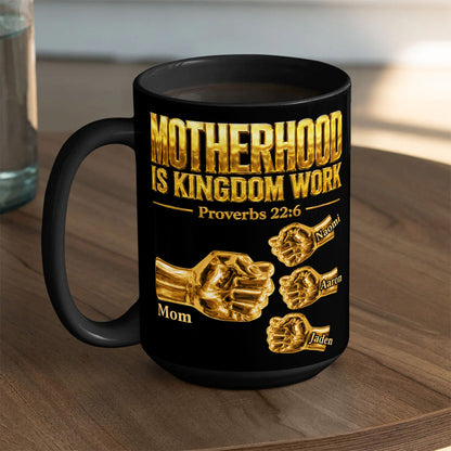 Fatherhood Is Kingdom Work - Personalized Coffee Mug