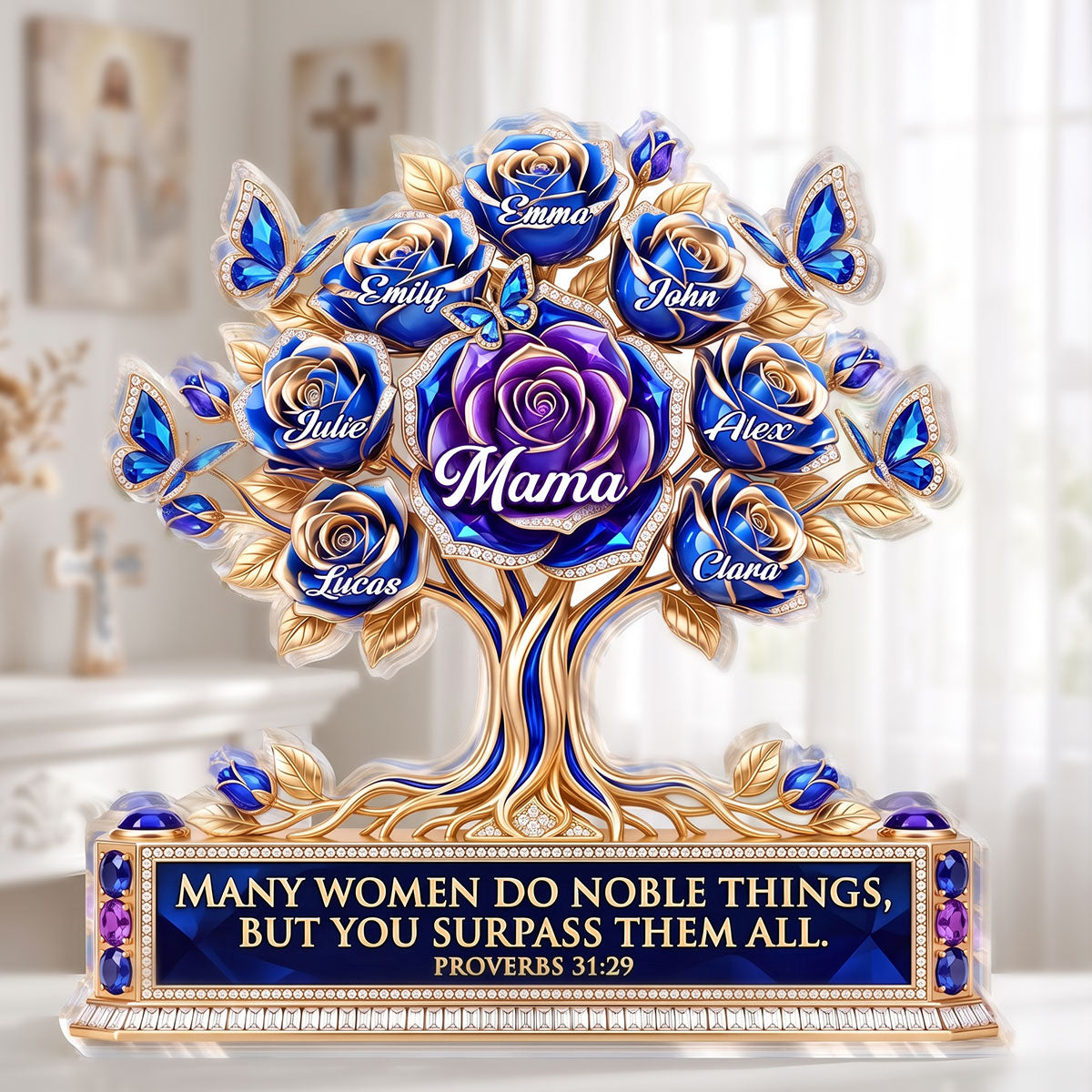 Proverbs 31:29 Gift for Mom - Personalized Acrylic Plaque GAPJS10004