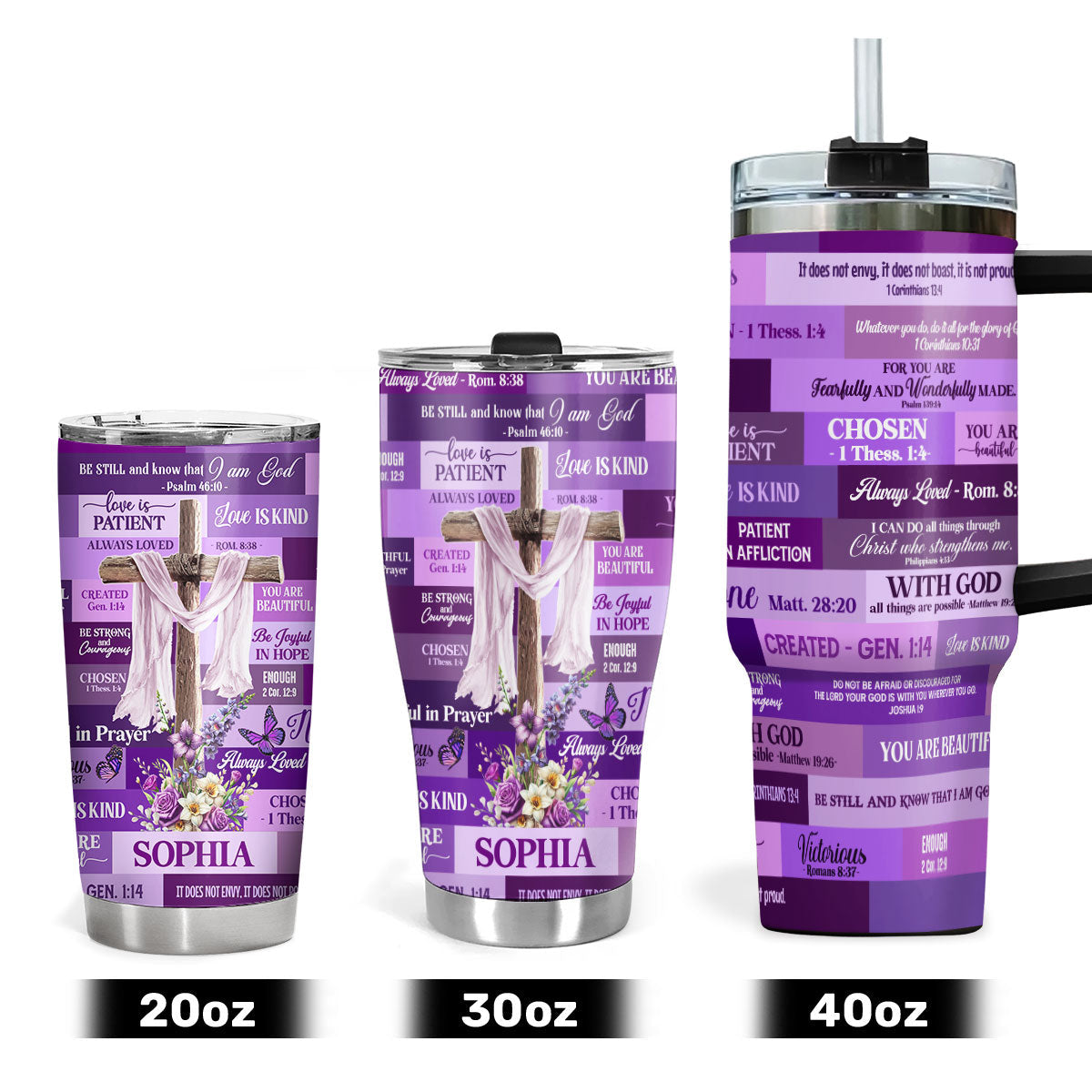 Be Still And Know That I Am God - Personalized Stainless Steel Tumbler