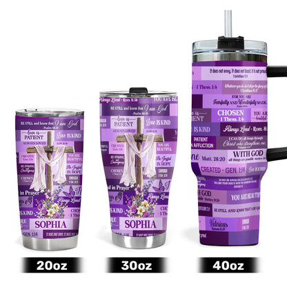 Be Still And Know That I Am God - Personalized Stainless Steel Tumbler