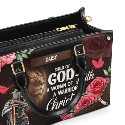 Child Of God - Personalized Leather Handbag - Christian Faith Gift for Women GMJSLB200083